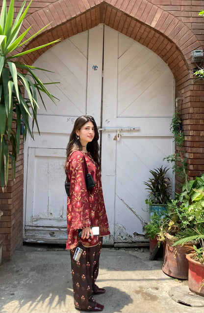 Pietra Dura 2Pc - Printed Lawn Dress