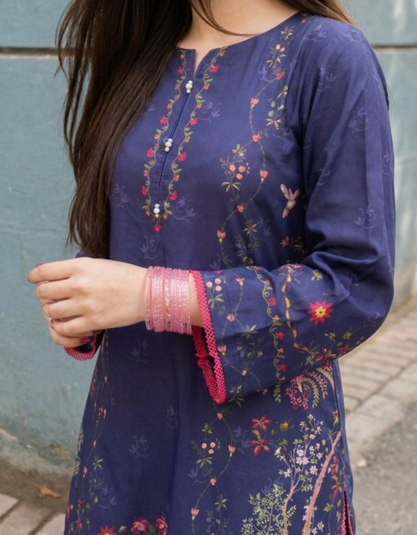 Gulrukh 2Pc - Printed Lawn Dress